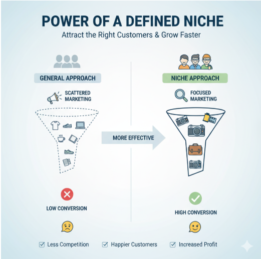demonstrating the power of a defined niche