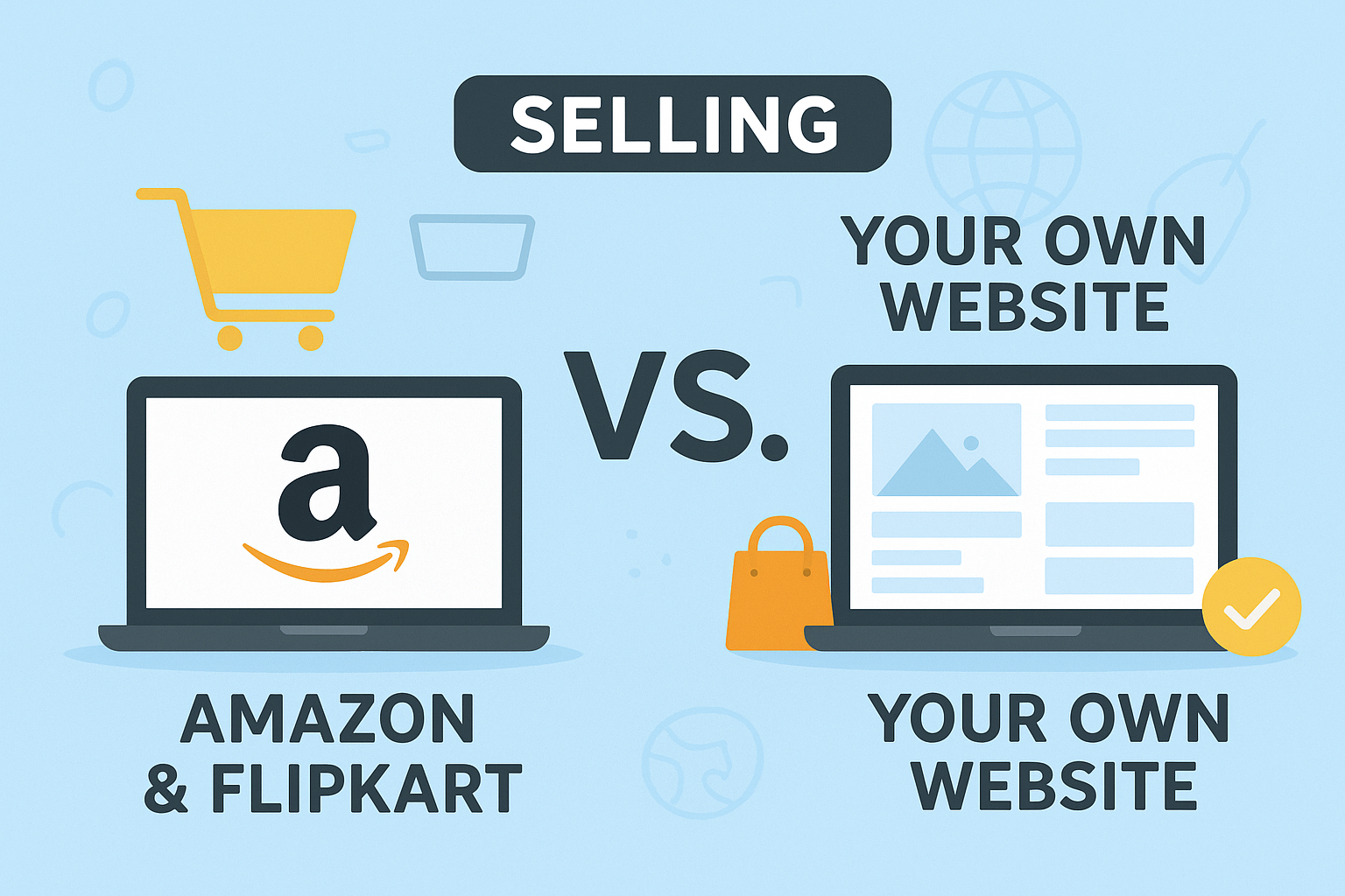 Amazon & Flipkart vs Your Own Website